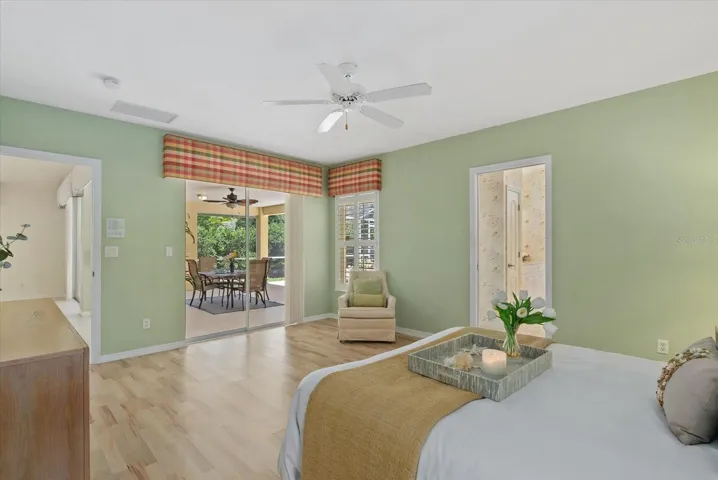 Primary Bedroom- Sliders to Lanai