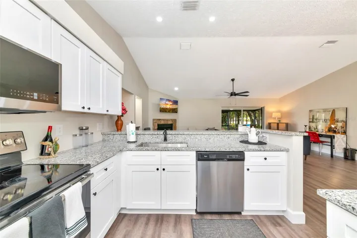 Kitchen with new appliances
