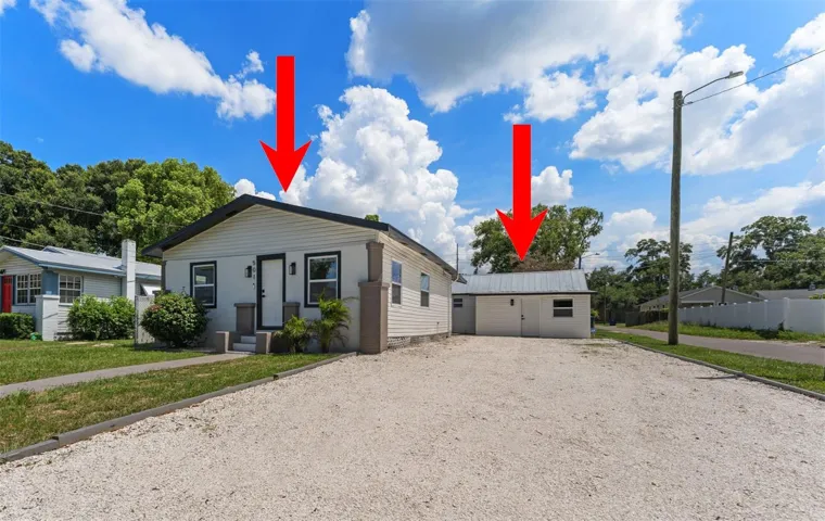 Main at left, ADU at right