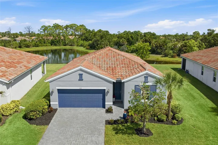Beautiful premier water-view Lot with preserve behind it and with extra space between the homes.