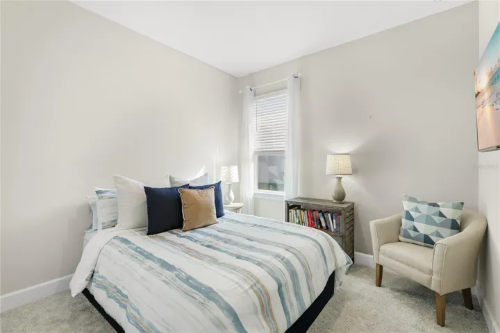 Guest Bedroom 3 with large built in closet, recessed light and large window to bring in abundance natural light.