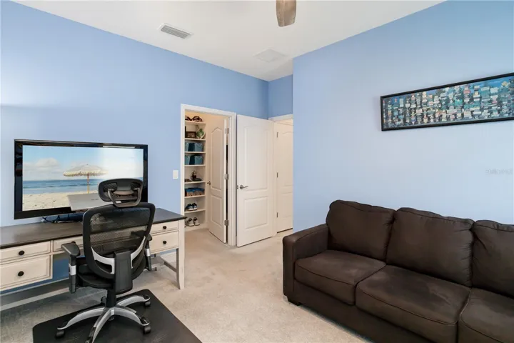 Large Flex Space with Endless PossibilitiesWhether you need a dedicated home office, private gym, game room, or additional living area, this spacious bonus room delivers incredible versatility. High ceilings, natural light, and generous square footage create a comfortable and productive environment for work or relaxation.