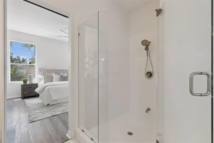 Shower in Primary bathroom