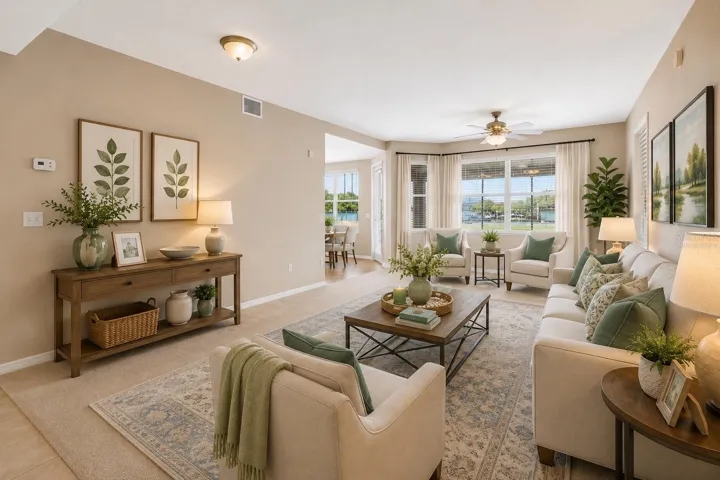 livingroom virtually staged