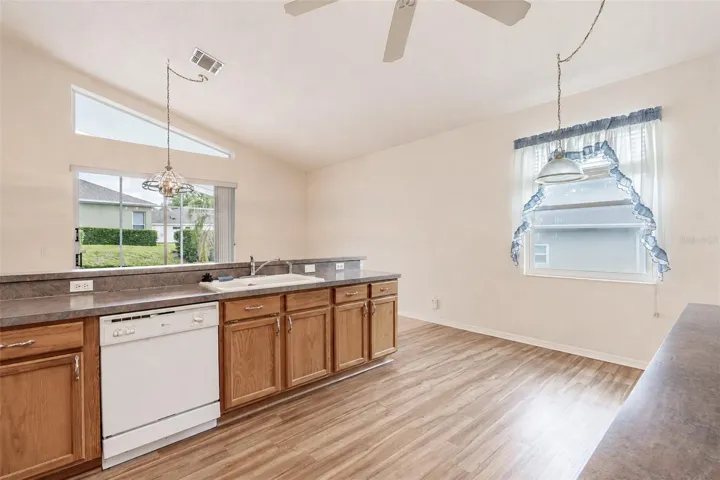 Kitchen with dinette area