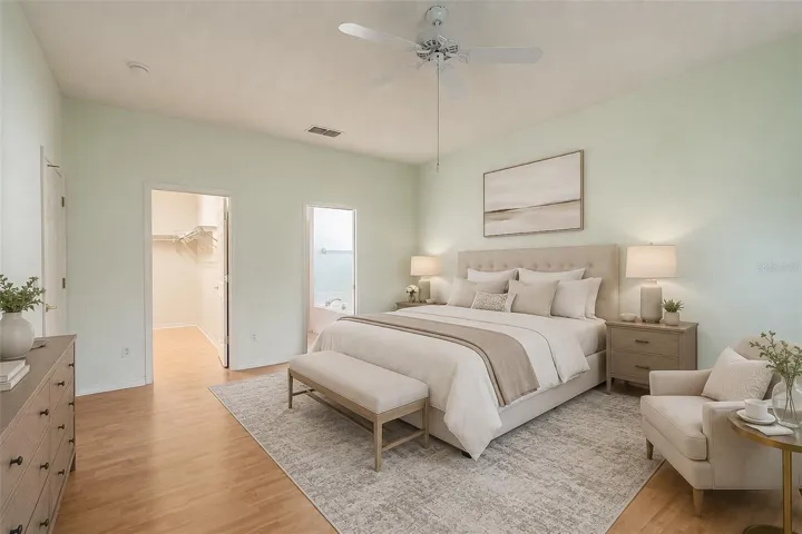Virtual stage master bedroom