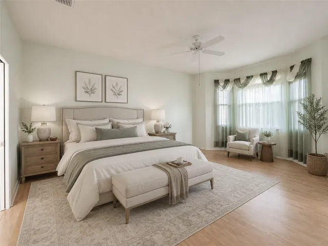 Virtual stage master bedroom