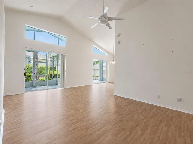 From foyer to living/ dining area