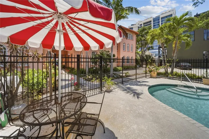 Pool and barbecue area