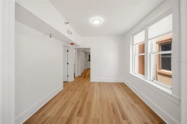View into living room from sunroom