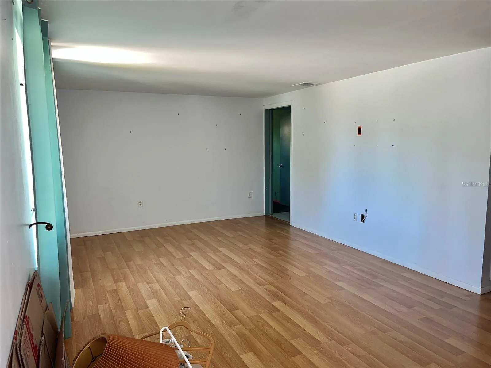 Living room to quest bedroom and full bath
