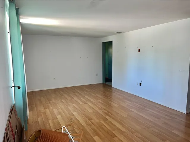 Living room to quest bedroom and full bath