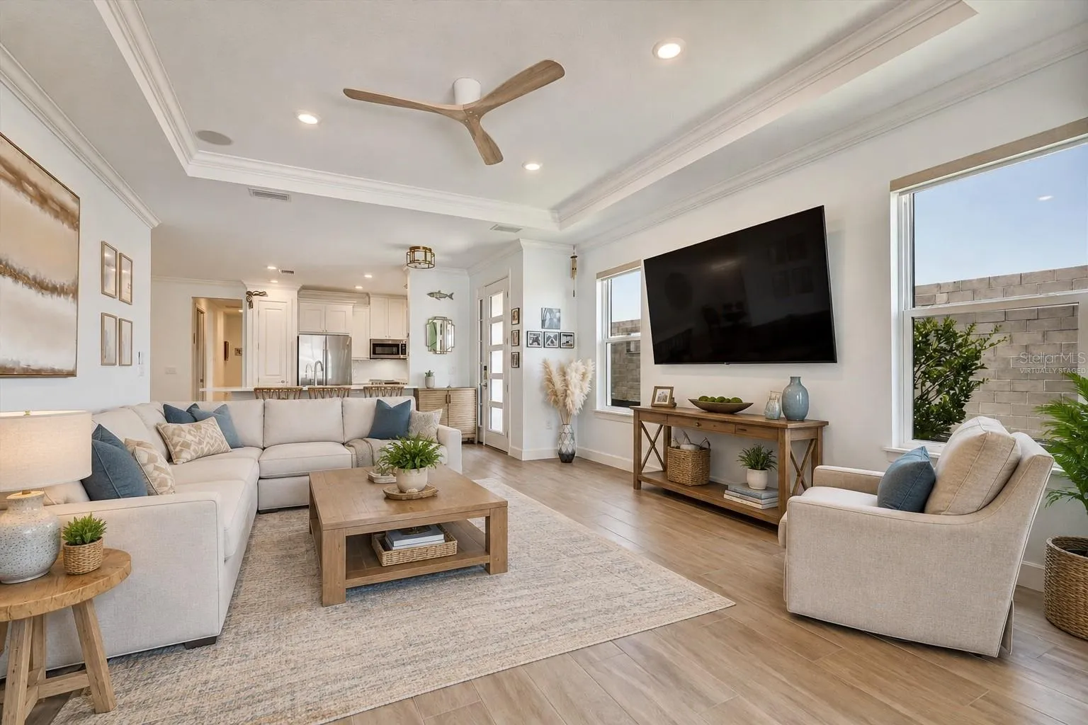 Virtually staged Great Room