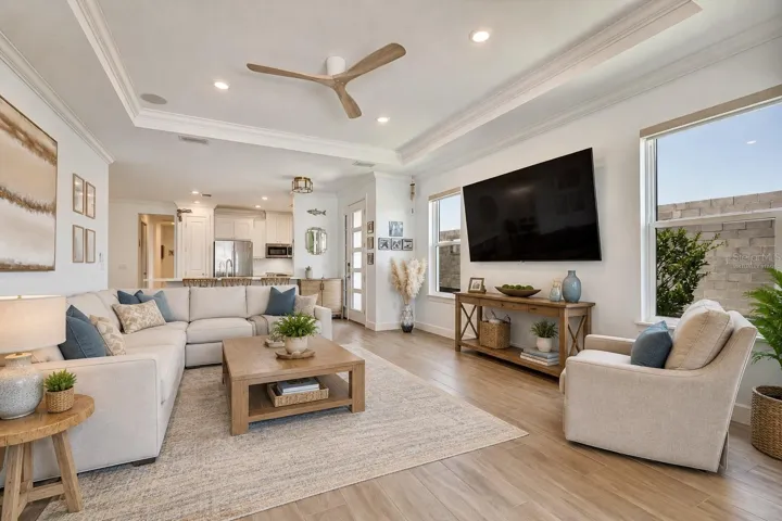 Virtually staged Great Room