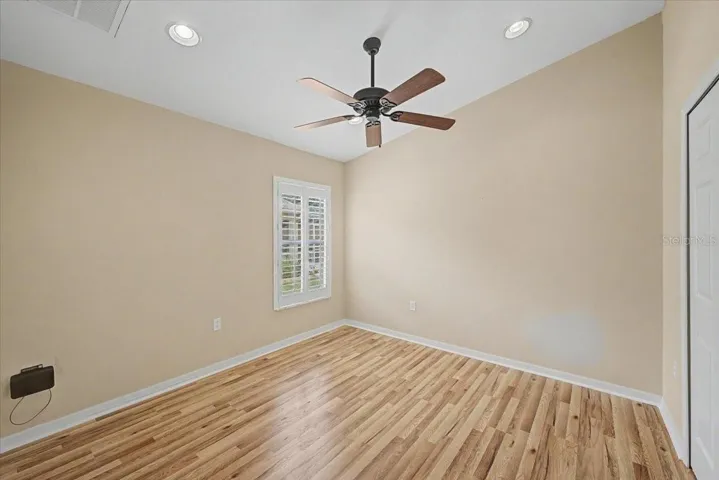 Guest Bedroom with Plantation Shutters