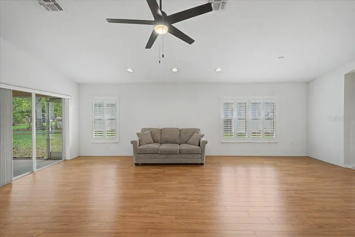 Great Room to Sliding Glass Door to Back Porch