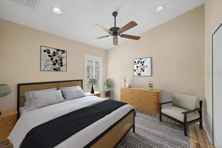 Virtually Staged Guest Bedroom
