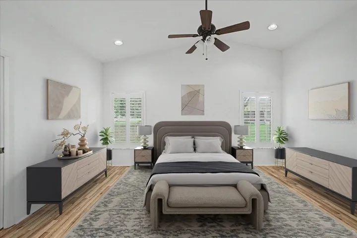 Virtually Staged Primary Bedroom