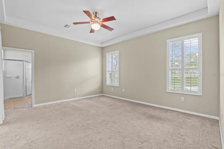 Primary Bedroom with Plantation Shutters