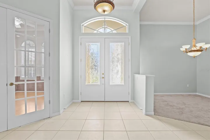 Double Doors to Foyer