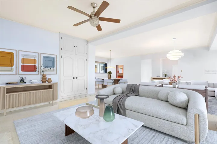 Kings Terrace 5E | Living Room (Virtually Staged)