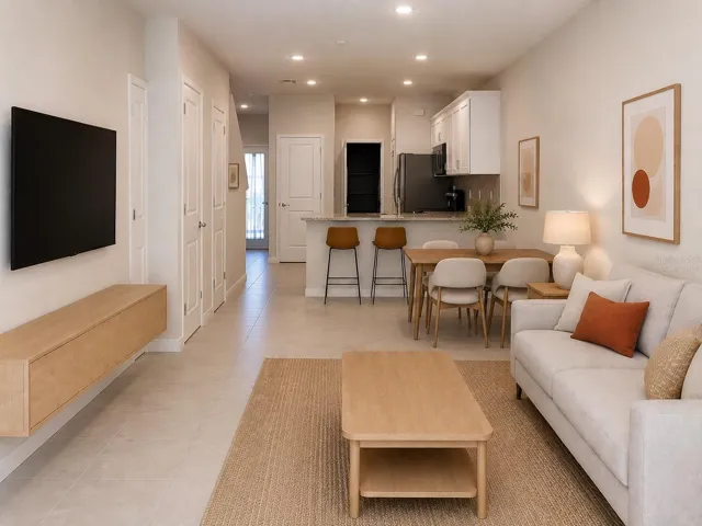 VIRTUALLY STAGED LIVING ROOM