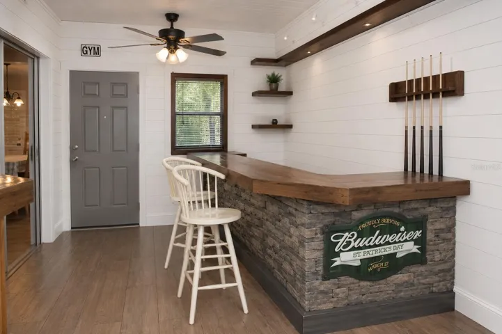 Virtual staged paint color and bar