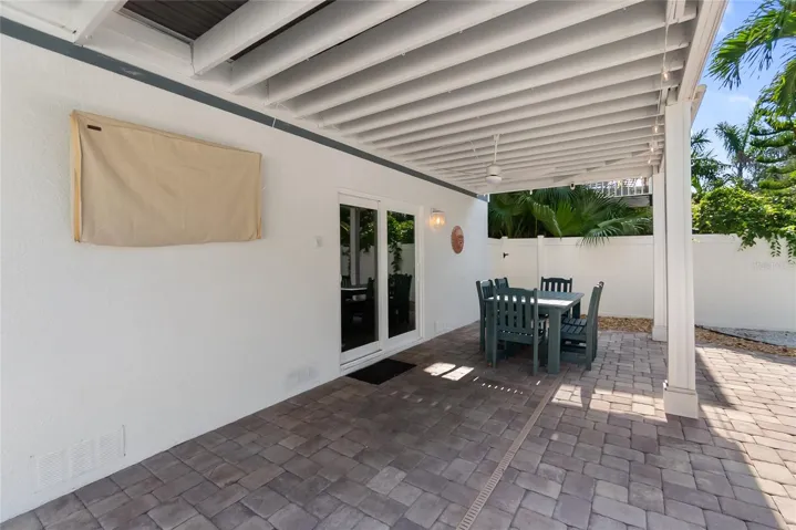 Ample covered area for entertaining out of the sun