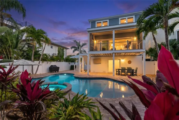 Backyard Paradise with Pool, Spa and Luscious Landscaping