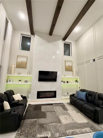 Evening image of great room