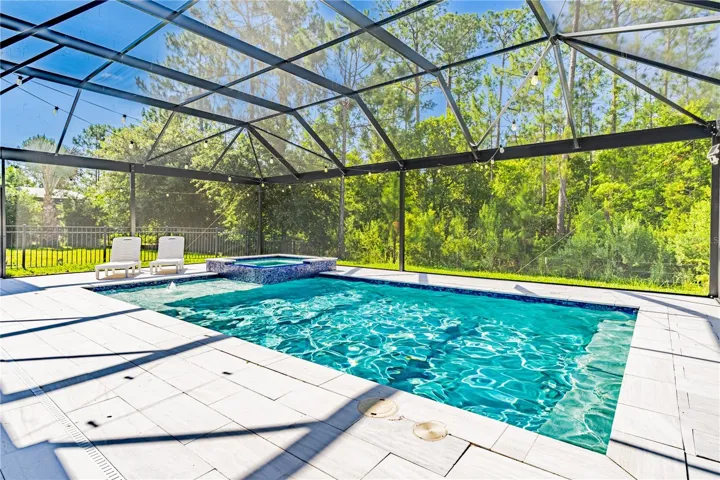 South facing pool - heated - perfect for all year enjoyment.