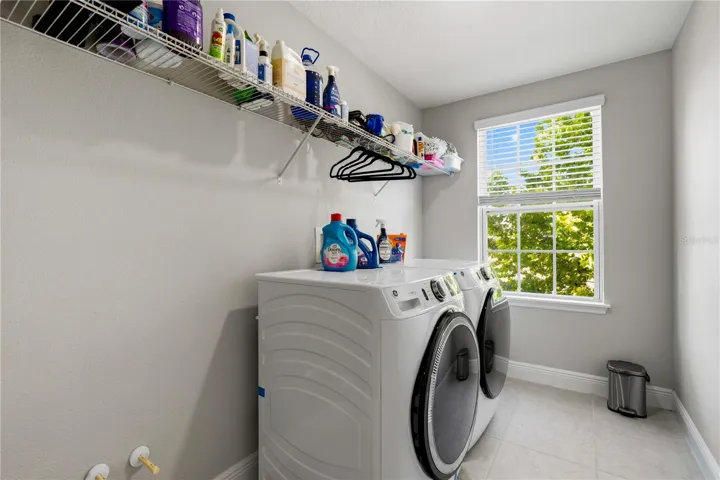 Laundry with pre plumbing for utility sink