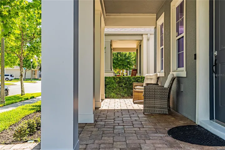 Inviting front porch
