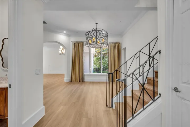 Foyer, stairs going up to 3 bedrooms