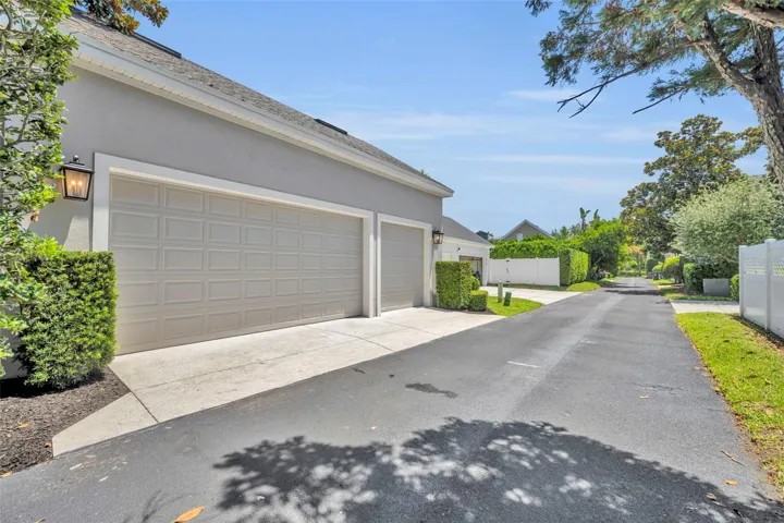 Back exterior/ driveway
