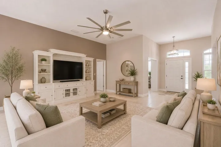 Virtually Staged Living Room
