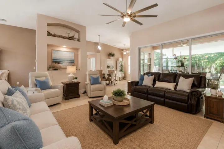 Virtually Staged Living Room