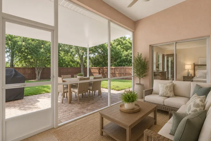 Virtually Staged Florida Room