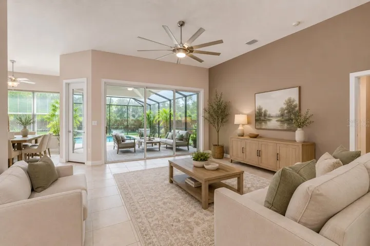 virtually staged Living Room