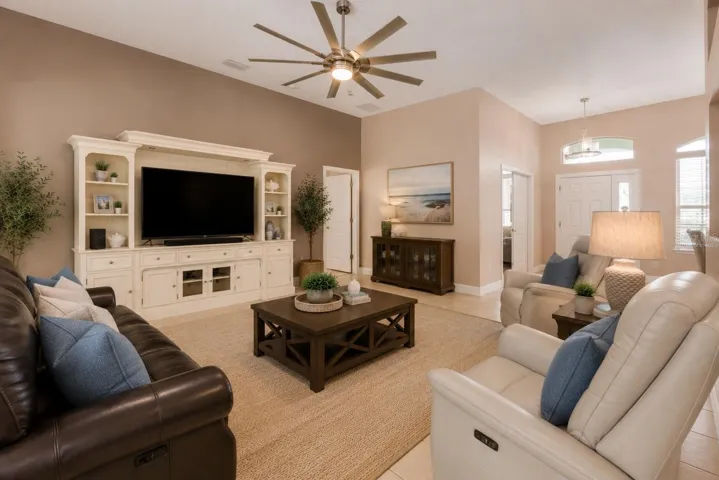 Virtually Staged Living Room