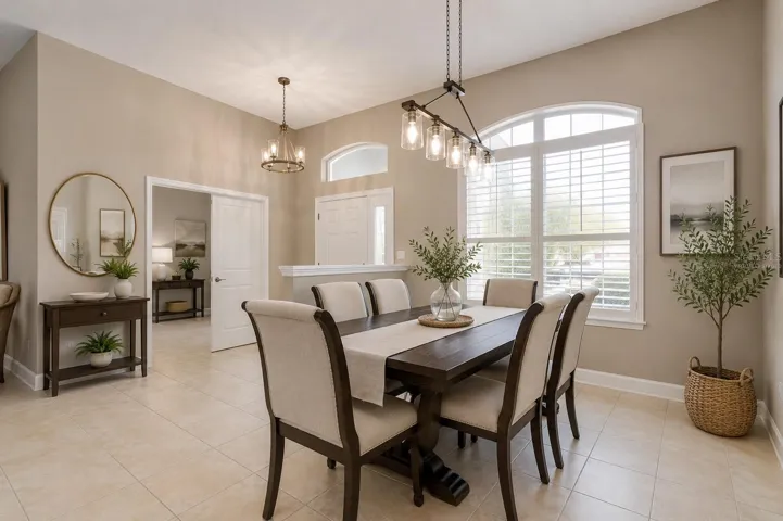 Virtually Staged Formal Dining Room