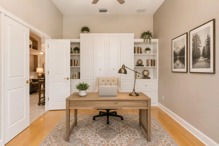 Virtually Staged Office/Guest Suite with Murphy Bed