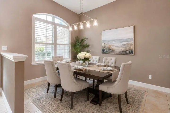 Virtually Staged Formal Dining Room