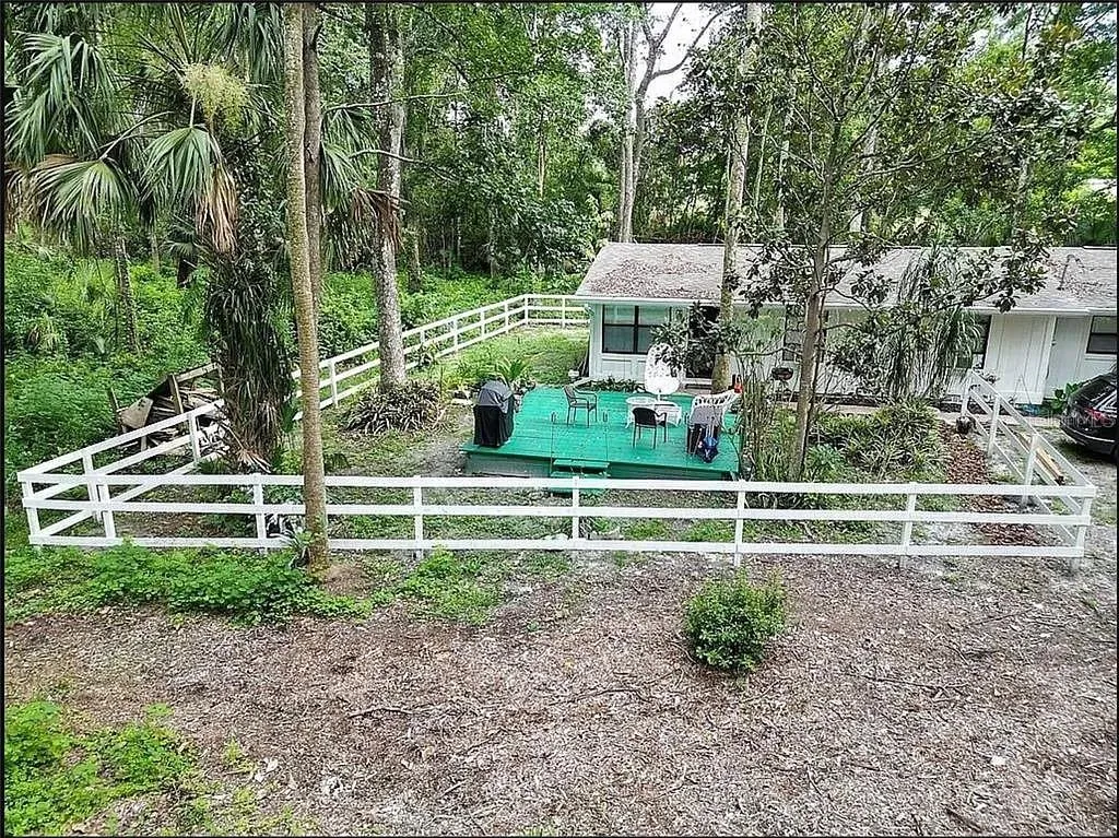 Birds Eye-view Of the House and Front Deck