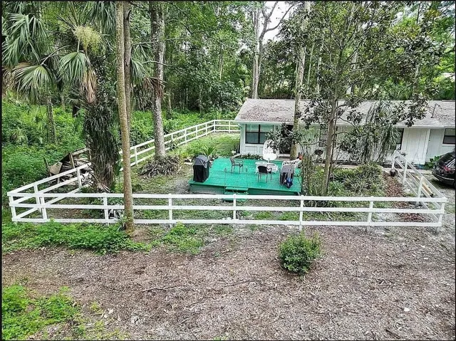 Birds Eye-view Of the House and Front Deck