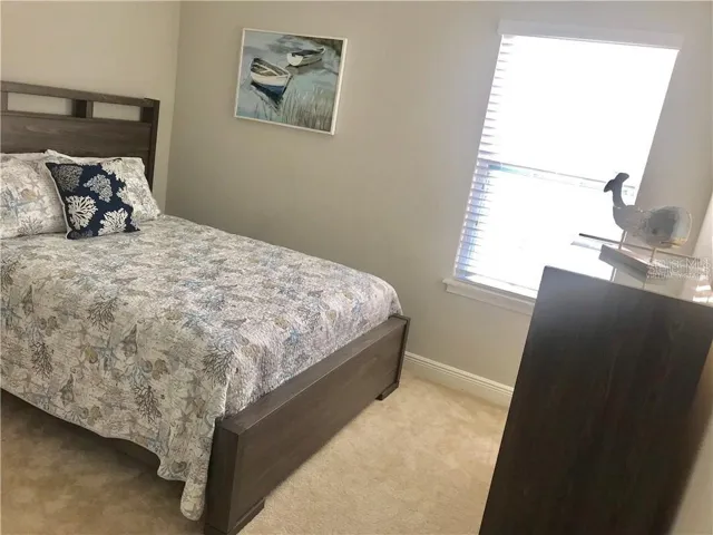 Bedroom at second floor fits a queen bed.(virtually staged)