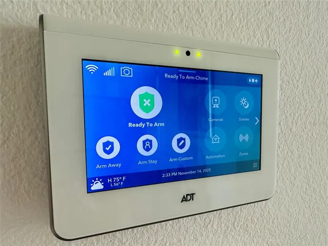ADT system and camera ready (at tenants cost)