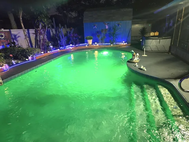 color changing pool light