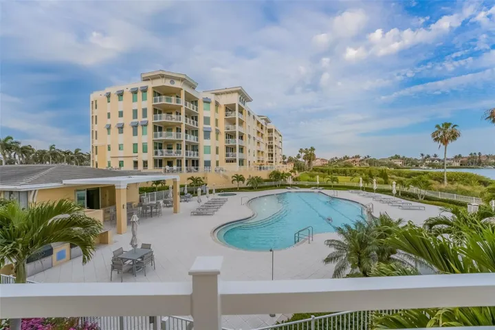 This was taken from the balocny of the condo that overlooks the pool area