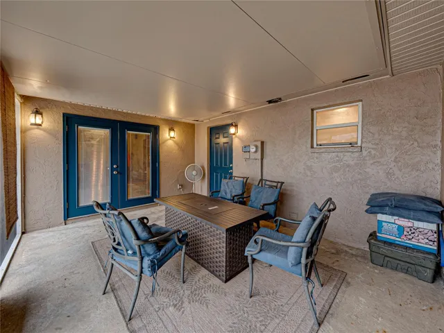 Porch--double French doors in the picture lead into the great room.